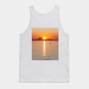 sunset . Lisbon. Tagus river. Rio Tejo Tank Top